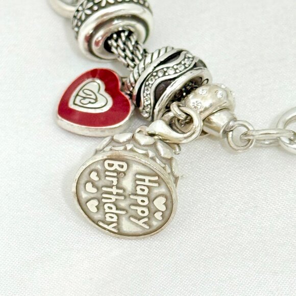 Brighton Add-a-Charm Bracelet with 12 charms 8" Length - Picture 8 of 15